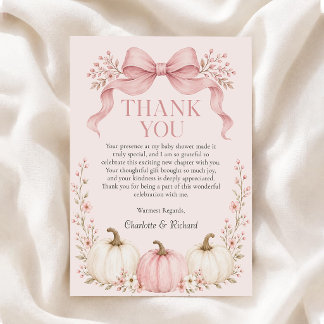 Remerciements Carte de remerciement pour Baby Shower Petit Citro