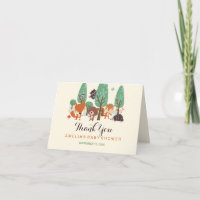 Carte de remerciement pour baby shower Petits amis
