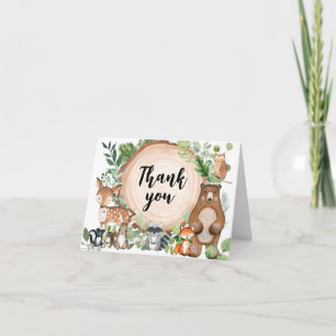 Remerciements Carte de remerciement pour Baby Shower sur le thèm