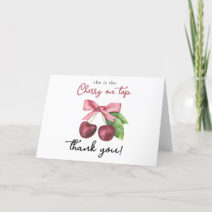 Remerciements Carte de remerciement pour baby shower thème noeud