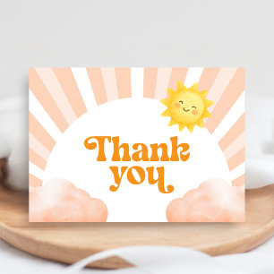 Remerciements Carte de remerciement pour Baby Shower Voici le So