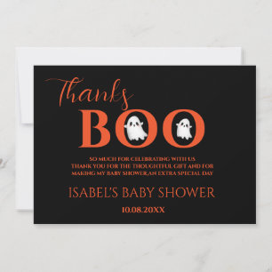 Remerciements Carte de remerciement pour bébé Halloween Un petit