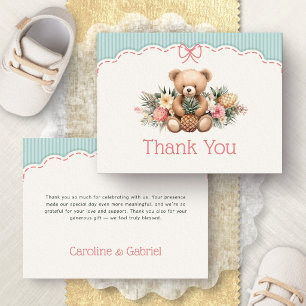 Remerciements Carte de remerciement pour bébé tropical Aloha Bab