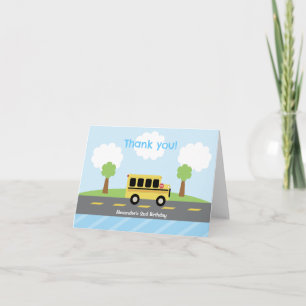 Remerciements Carte de remerciement pour conducteur de bus scola