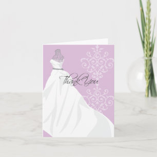 Remerciements Carte de remerciement pour douche de mariée Viol