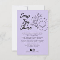 Carte de remerciement pour entreprise avec Snap Ta