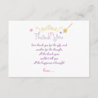 CARTE DE REMERCIEMENT pour fête d'anniversaire per