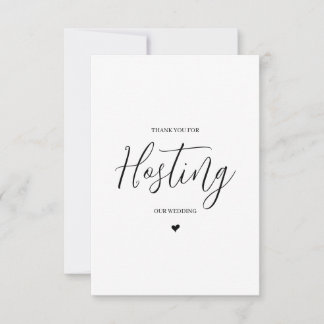 Remerciements Carte de remerciement pour fournisseur de mariage 