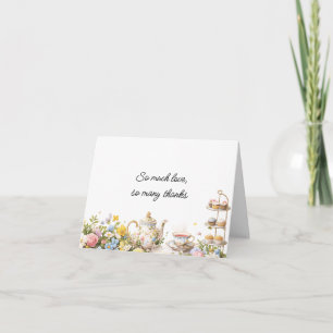 Remerciements Carte de remerciement pour la fête prénuptiale Flo