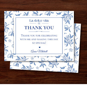 Remerciements Carte de remerciement pour la fête prénuptiale La