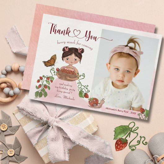 Remerciements Carte de remerciement pour l'anniversaire des enfa