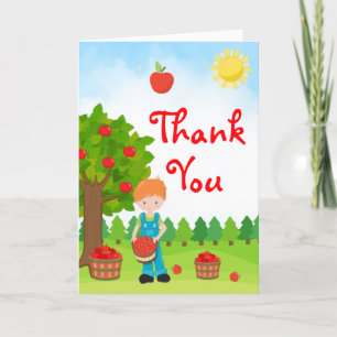 Remerciements Carte de remerciement pour l'anniversaire d'un gar