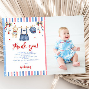 Remerciements Carte de remerciement pour l'anniversaire d'un gar