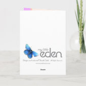 Remerciements Carte de remerciement pour l'anniversaire d'une fi (Dos)