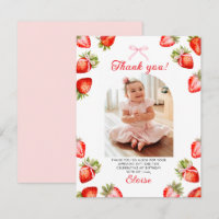 Carte de remerciement pour le 1er anniversaire à l