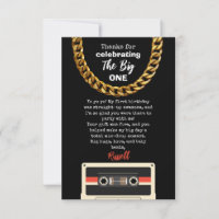 Carte de remerciement pour le 1er anniversaire du