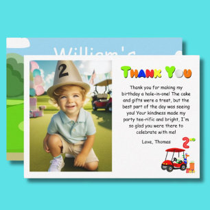 Remerciements Carte de remerciement pour le 2e anniversaire d'un