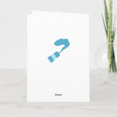 Remerciements Carte de remerciement pour les arts de la peinture (Dos)