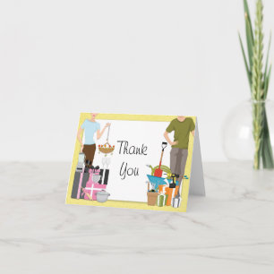 Remerciements Carte de remerciement pour mariage de couple His a