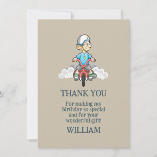Remerciements Carte de remerciement pour motards