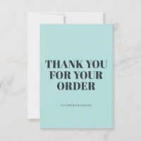 Carte de remerciement pour petite entreprise Snap