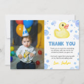 Remerciements Carte de remerciement pour photo d'anniversaire av (Devant)