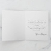 Remerciements Carte de remerciement pour Tulipes pour la fête de (Intérieur)