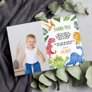 Remerciements Carte de remerciement pour un anniversaire avec de