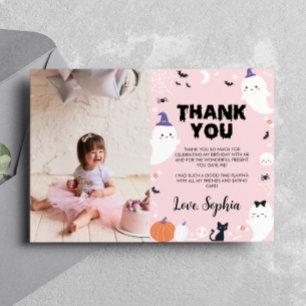Remerciements Carte de remerciement pour un anniversaire avec un