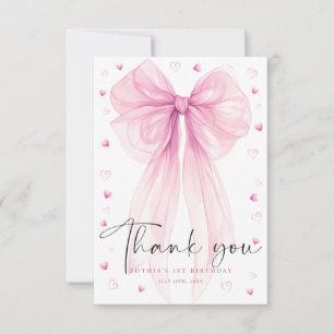 Remerciements Carte de remerciement pour un premier anniversaire