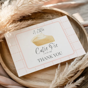 Remerciements Carte de remerciement pour une baby shower "Cutie