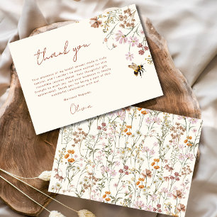 Remerciements Carte de Remerciement pour une Baby Shower de l'Ab