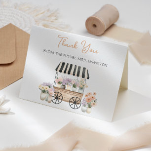 Remerciements Carte de remerciement pour une baby shower / fête