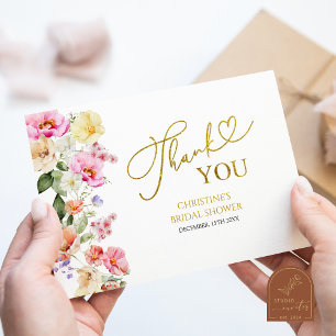 Remerciements Carte de Remerciement pour une Baby Shower Printan