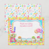 Remerciements Carte de remerciement pour une fête d'anniversaire (Devant / Derrière)