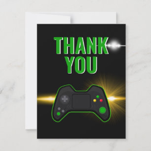 Remerciements Carte de Remerciement pour une Fête de Jeux Vidéo