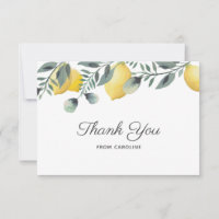 Carte de remerciement pour une fête de mariage sur
