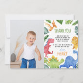 Remerciements Carte de remerciement pour une photo d'anniversair (Devant)