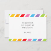 Remerciements Carte de remerciement Rainbow Flat (Dos)