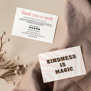 Remerciements Carte de remerciement rétro pour entreprise