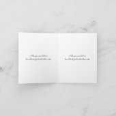 Remerciements Carte de remerciement Rose Gold et Blanc pour Pink (Intérieur)