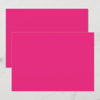Carte de remerciement rose vif | Style minimaliste