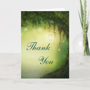 Remerciements Carte de remerciement rustique Fantastique Forêt E