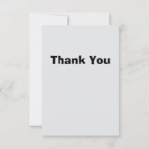 Carte de remerciement simple