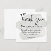 Remerciements carte de remerciement simple (Devant / Derrière)