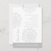 Remerciements Carte de remerciement simple (Devant)