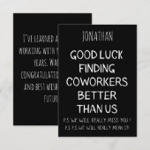 Remerciements Carte de remerciement simple (Devant / Derrière)