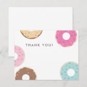 Remerciements Carte de remerciement simple donut (Devant / Derrière)