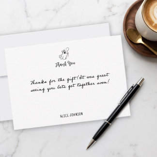 Remerciements Carte de remerciement Spooky Sweet A Little Boo