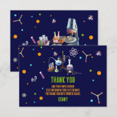 Remerciements Carte de remerciement sur le thème de la science (Devant / Derrière)